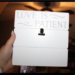 love is patient frame
